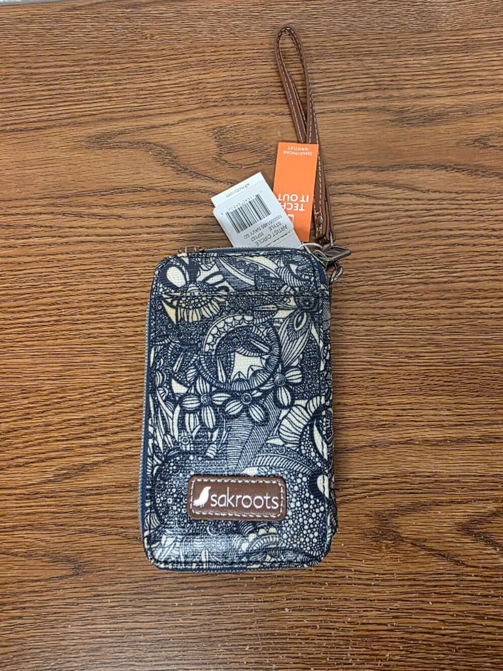 Womens Sakroots Artist Florals Smartphone Crossbody Wallet Wristlet New w/Tags